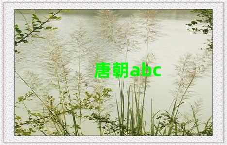 唐朝abc